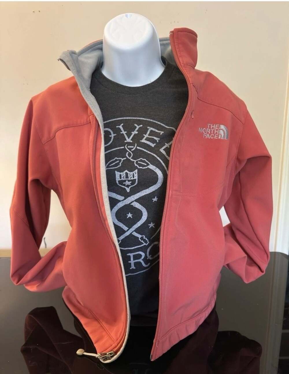 The North Face Apex Softshell Jacket Coral Fleece Lined